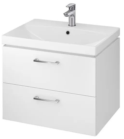 Cersanit S801-142-DSM -Wisząca szafka łazienkowa z umywalką LARA CITY 60 biała