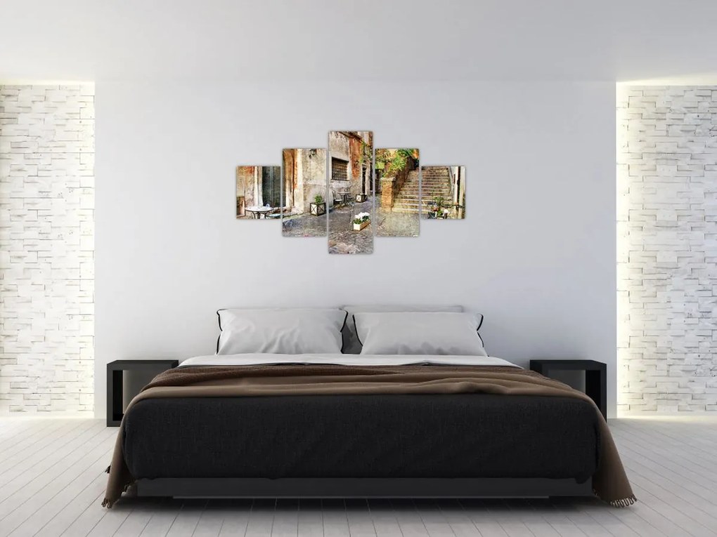 Obraz - Stare ulice Rzymu (125x70 cm)