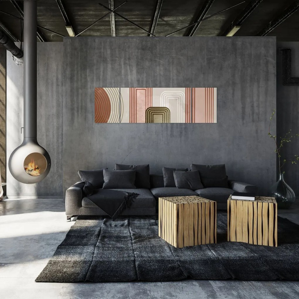 Obraz - Minimalistyczna ilustracja (170x50 cm)