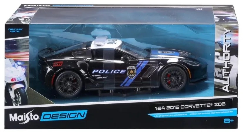 Maisto 32455-32516 – Design Authority, Corvette Z06 z 2015 r., skala 1:24