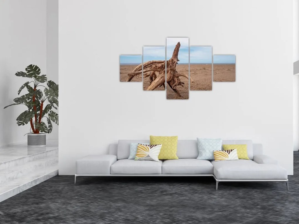 Obraz - Zmyte przez morze (125x70 cm)