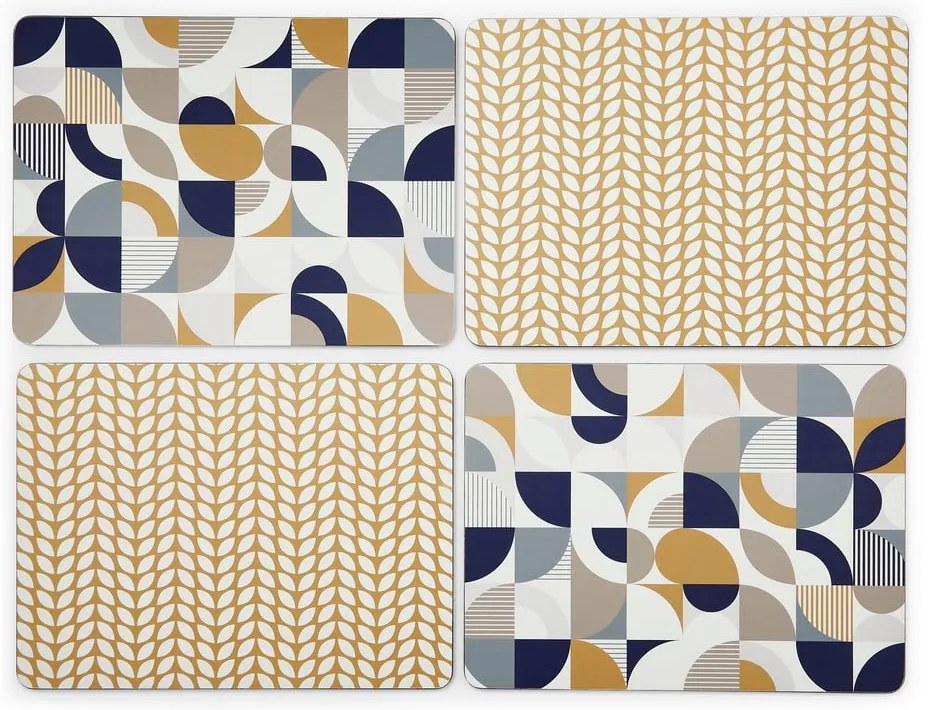 Korkowo-papierowe maty stołowe 4 szt. 21.5x29 cm Bauhaus – Cooksmart ®