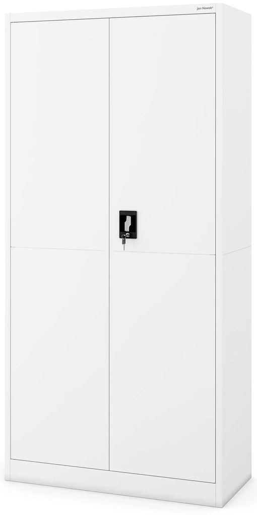 Szafa gospodarcza metalowa DAWID, 900 x 1850 x 400 mm, Smart: biała