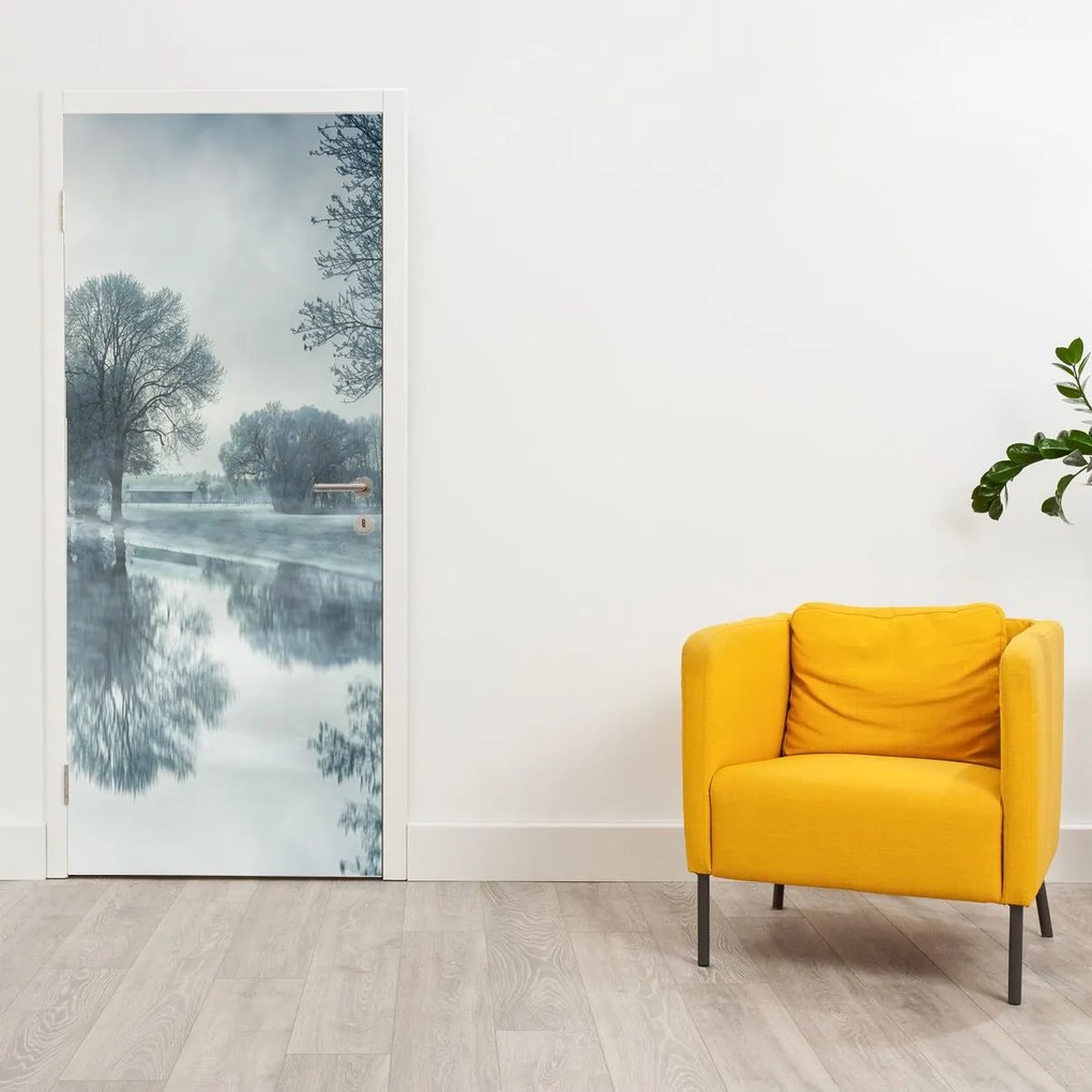 Fototapeta na drzwi - Zimowa przyroda (95x205cm)