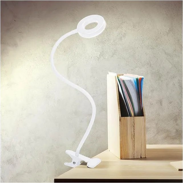 Brilagi - ściemnialna lampka LED z klipsem ORBELA LED/8W/5V 3000/4000/5000K biała