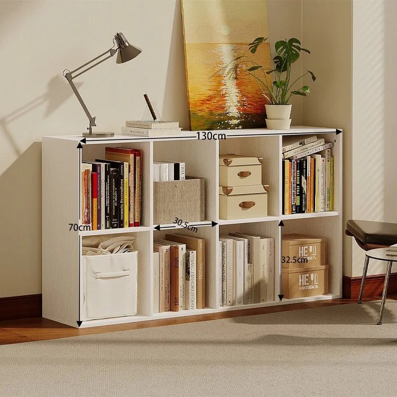 Regał otwarty komoda kostka 4x2 pojemny biały na książki biurowy nowoczesny