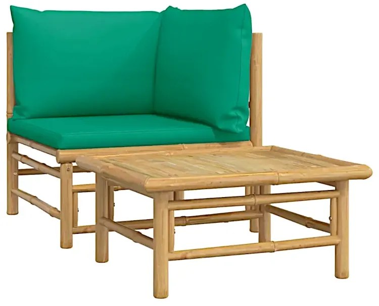 Elegancki zestaw ogrodowy z bambusa - Melbor 3X
