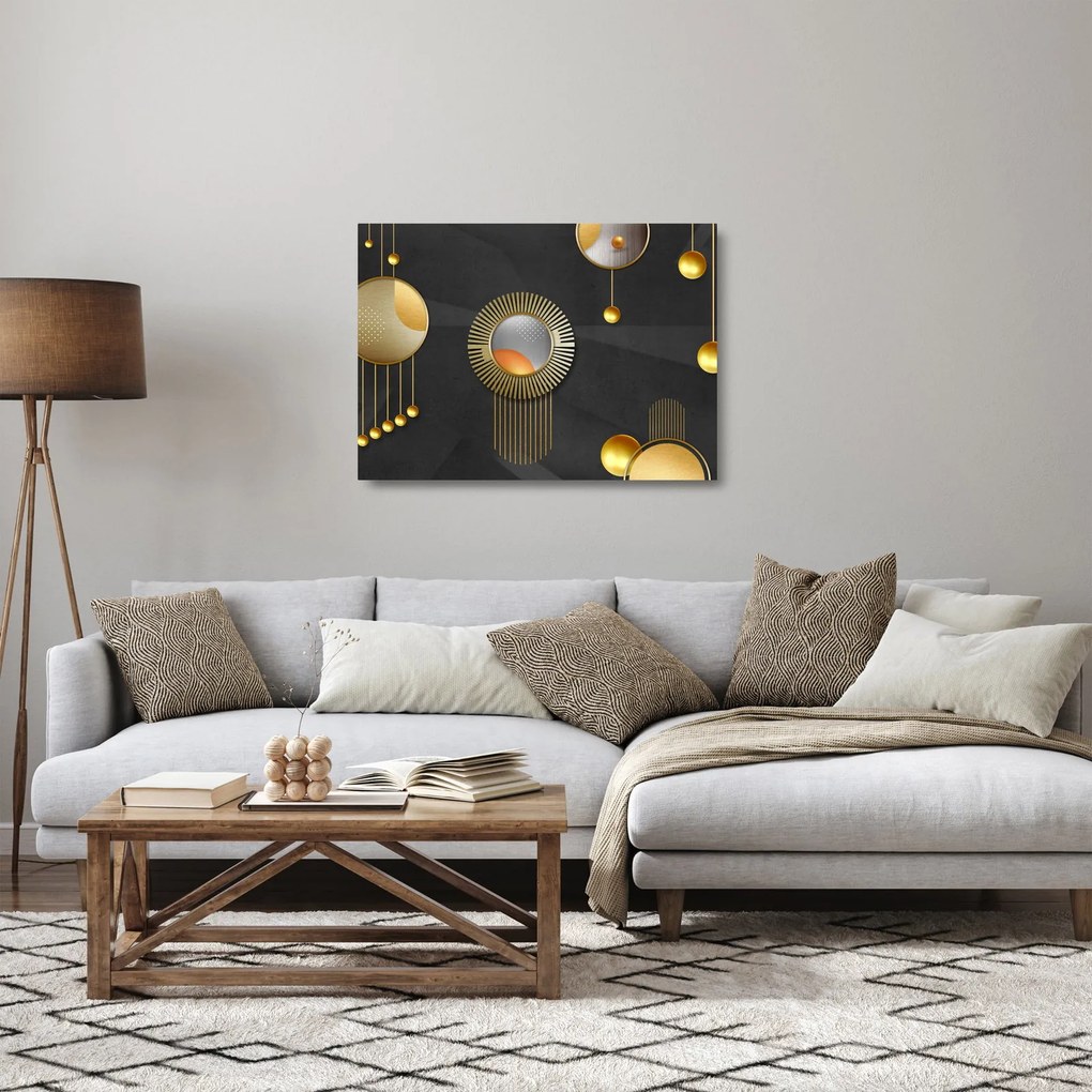 Obraz na szkle- Abstrakcja (70x50 cm)