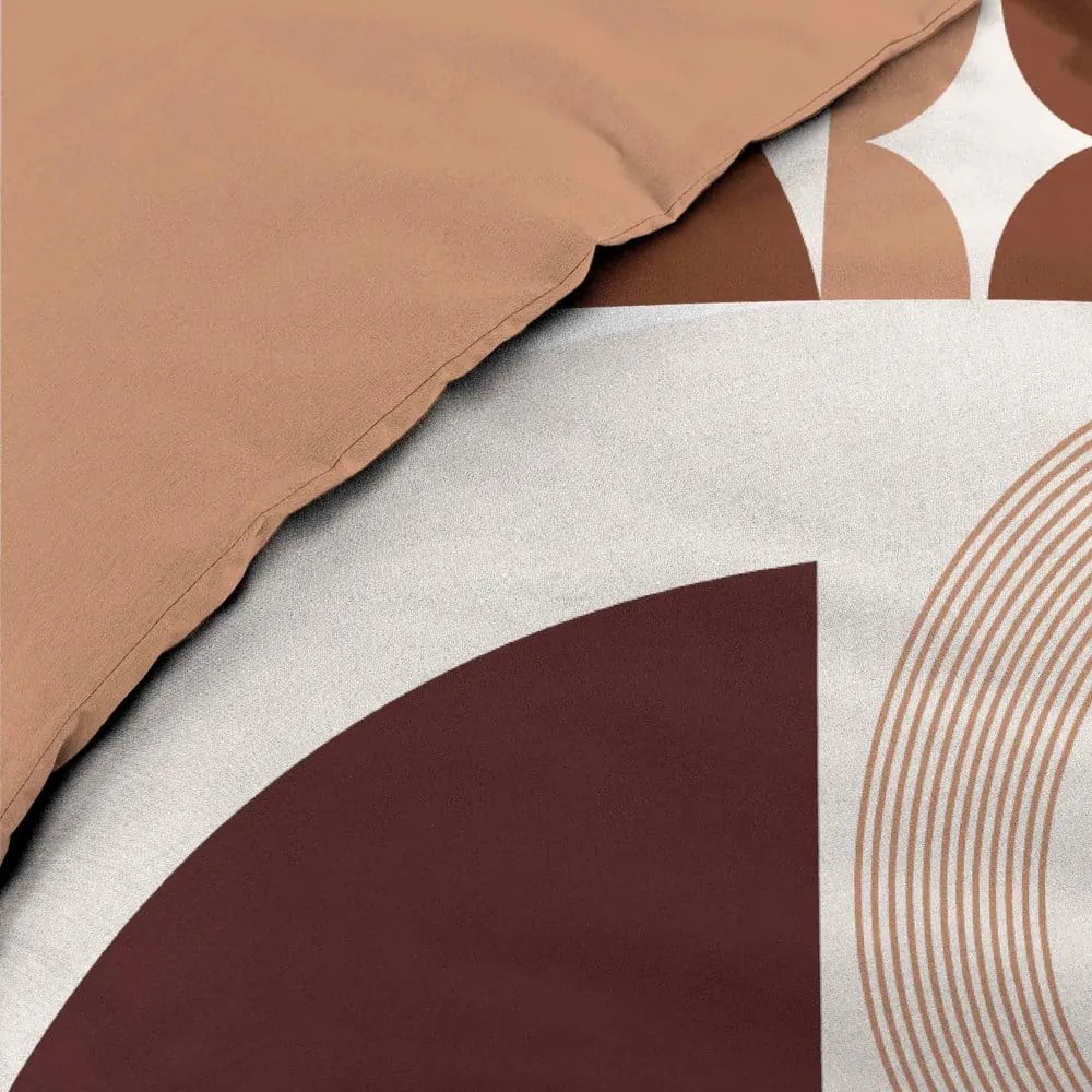Bawełniana pościel dwuosobowa w kolorze terakoty 240x220 cm Gemma – douceur d'intérieur
