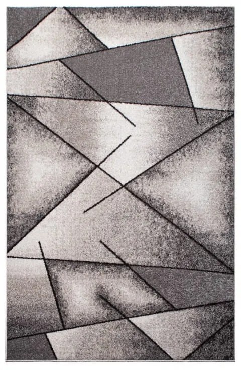 Dywan nowoczesny Perlage Wielokąty beżowo-szary 80 cm x 150 cm