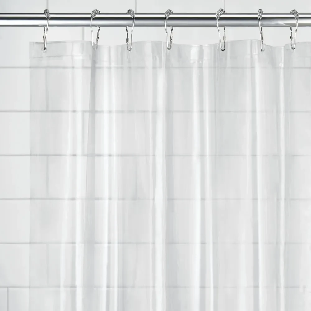 Przezroczysta zasłona prysznicowa iDesign PEVA, 200x180 cm
