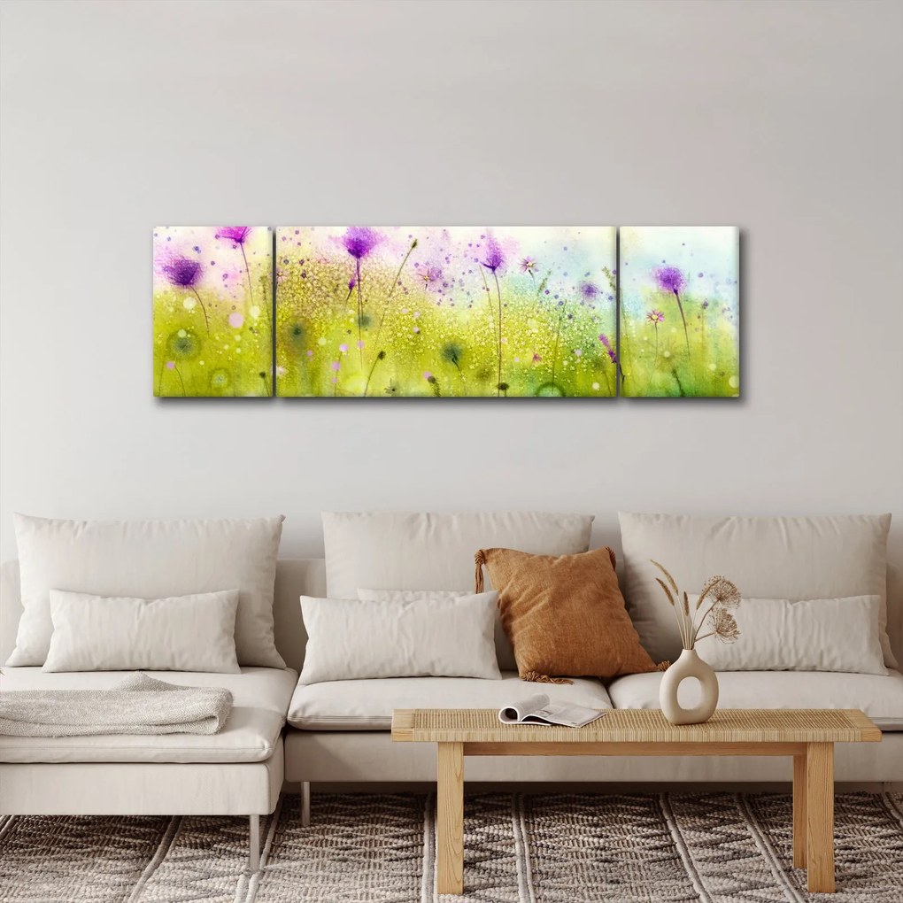 Obraz - Kwiaty polne (170x50 cm)