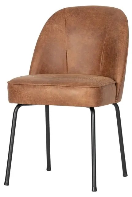 Koniakowe krzesła ze skóry zestaw 2 szt. Vogue – WOOOD