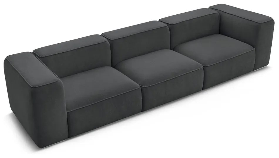 Ciemnoszara sofa 345 cm Zephyr – Bobochic Paris