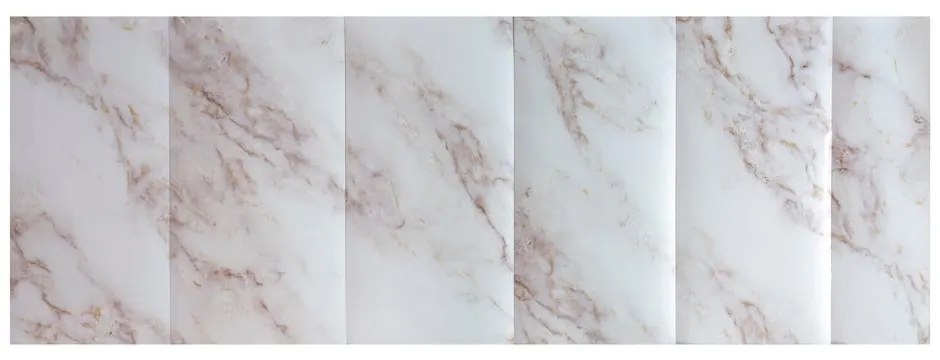 Płytki samoprzylepne na ścianę zestaw 6 szt. 60x30 cm Calacatta Vagli – SP TREND
