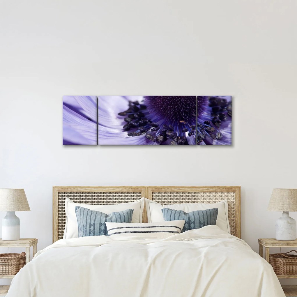Obraz - Fioletowy kwiat (170x50 cm)