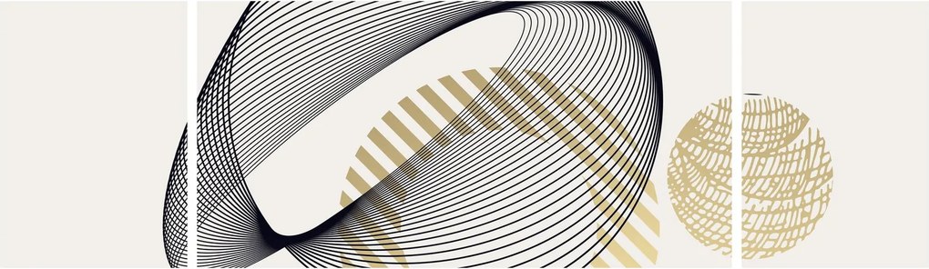 Obraz - Kształty geometryczne N⁰3 (170x50 cm)