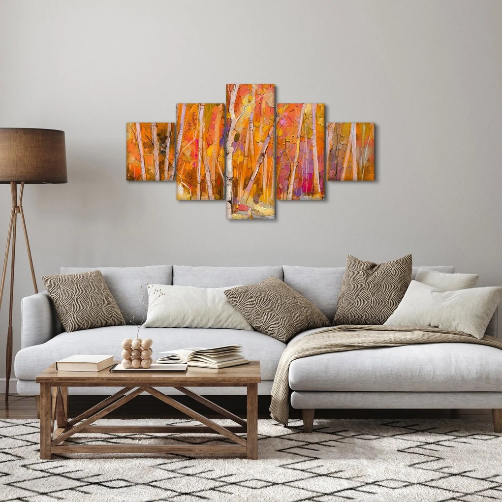Obraz - Jesienny las (125x70 cm)