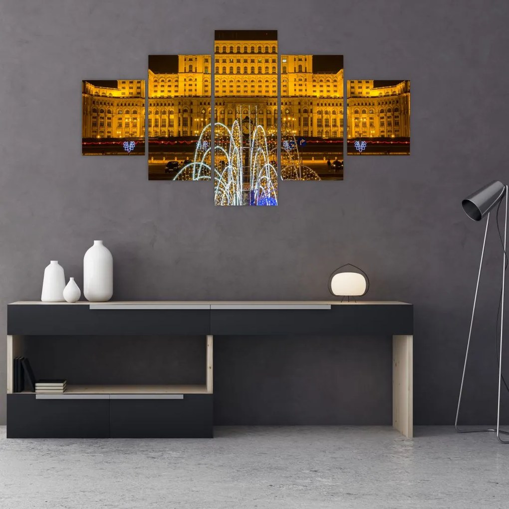 Obraz - Pałac Parlamentu, Bukareszt Rumunia (125x70 cm)