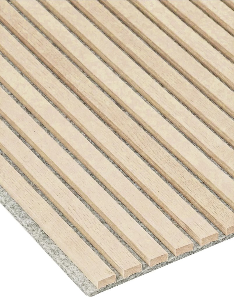 Drewniany panel akustyczny, 2400 x 600 mm, B2BP003, dąb