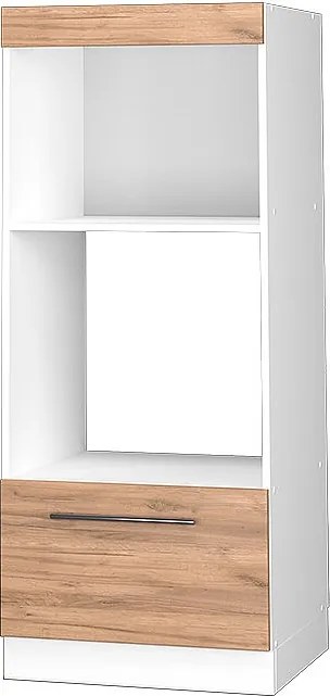 Szafka do mikrofalówki złoty dąb energetyczny 60x58.1x153.6 fame-line