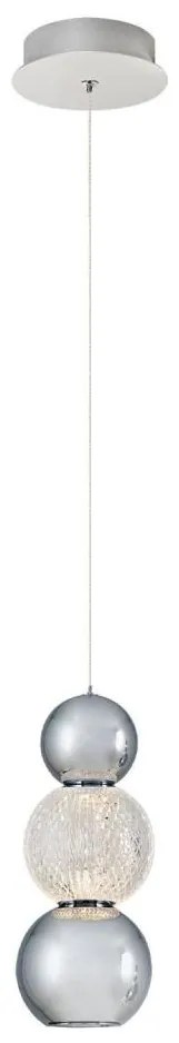 Lampa wisząca LED na lince CREMONA LED/5W/230V 3000K matowy chrom