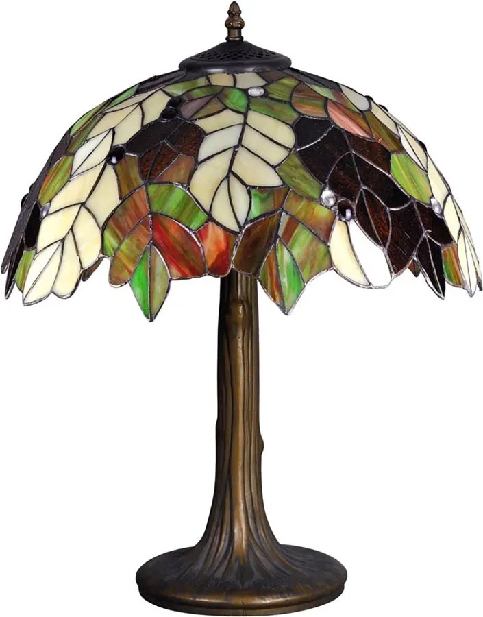 Lampa stołowa z witrażowym kloszem - S992 G1-L98