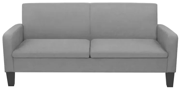 Jasnoszara 3-osobowa sofa do salonu - Vivere