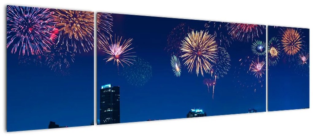 Obraz - Fajerwerki w Miami (170x50 cm)