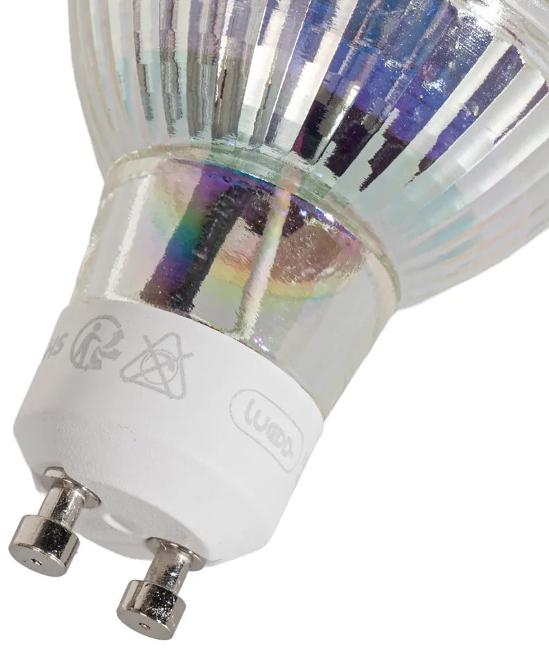 Set van 5 GU10 50mm dimbare LED lampen helder 4.5W 365 lm 2700K