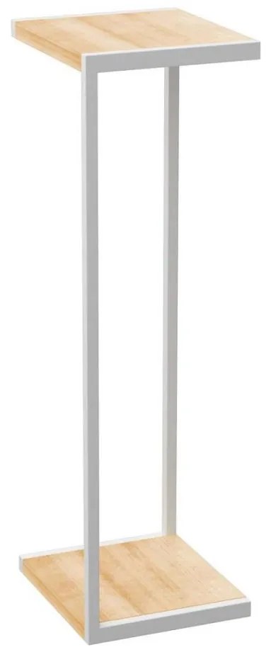 Stojak na kwiaty 100x30x34 cm, biały