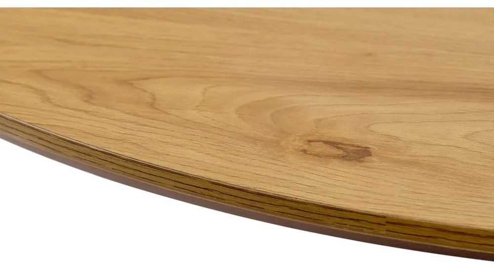 Okrągły stół z blatem w dekorze dębu ø 100 cm Cesura – Unique Furniture