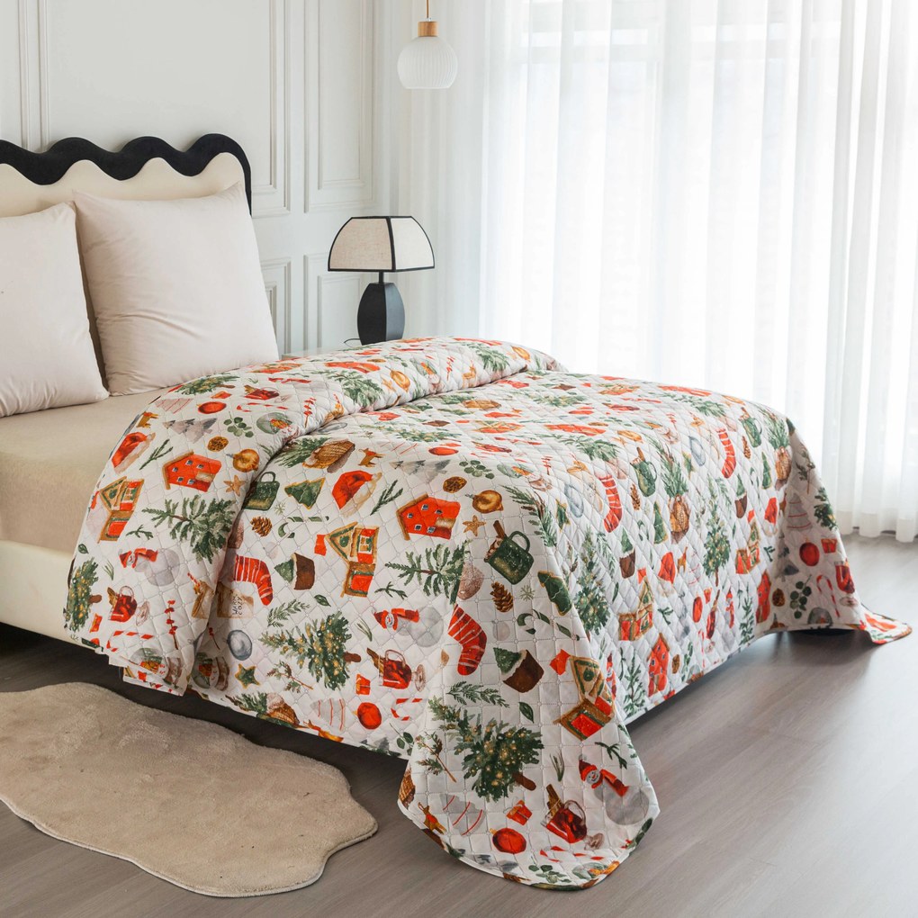Narzuta na łóżko FESTIVE MAGIC, kolorowy Rozmiar: 170 x 210 cm