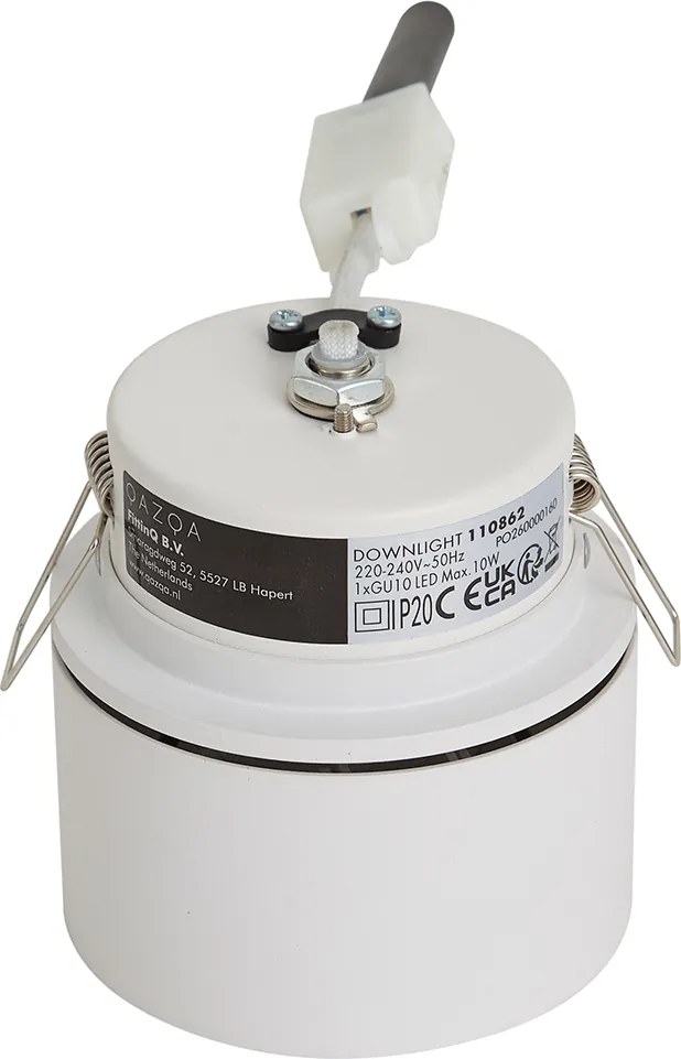 Nowoczesne oczko wpuszczane białe GU10 50mm - Echo