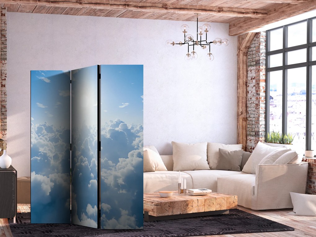 Parawan akustyczny Pejzaże 135x172 cm 3-częściowy szary ARTGEIST B