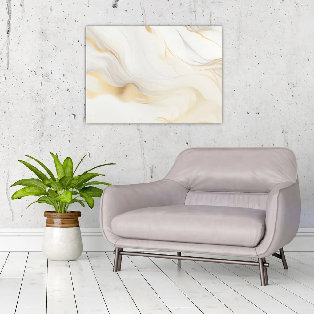 Obraz - Abstrakcja z dekoracją (70x50 cm)