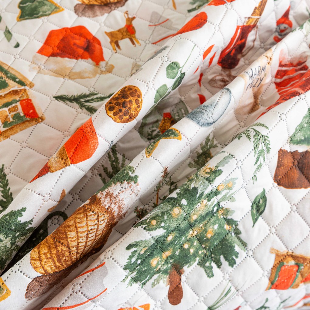 Narzuta na łóżko FESTIVE MAGIC, kolorowy Rozmiar: 220 x 240 cm