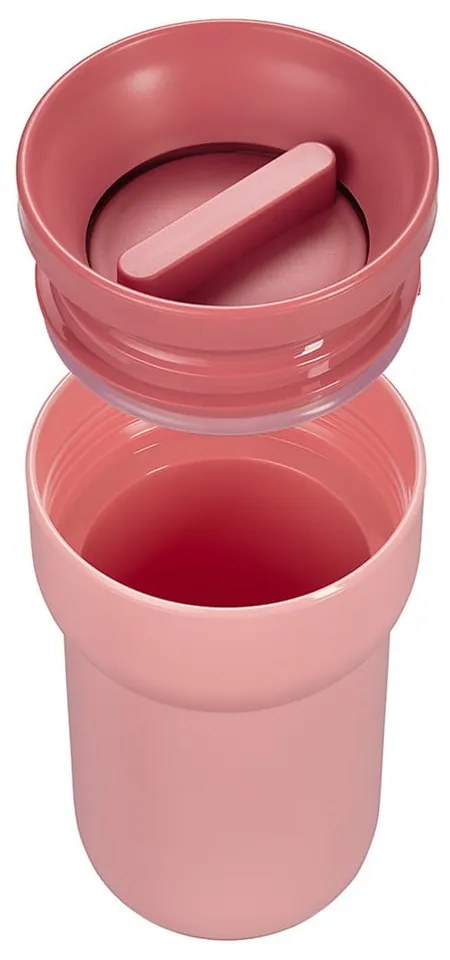 Różowy kubek podróżny Mepal Ellipse, 275 ml