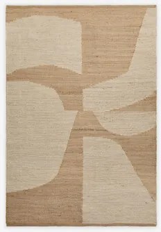 Alfombra Zewnętrzna Prostokątna Z Juty I Bawełny Meira Kolory Naturalne & 200 X 300 Cm - Sklum