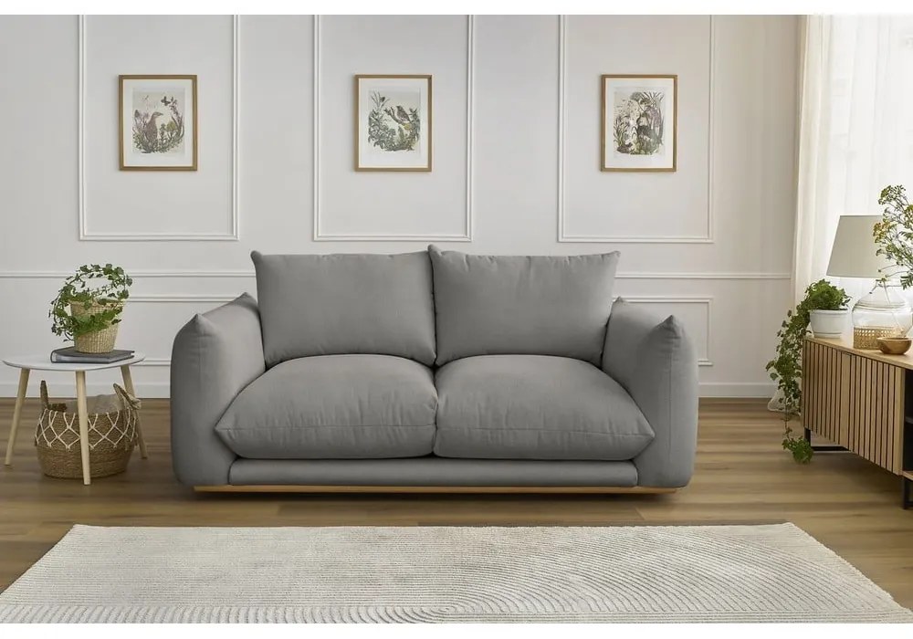 Szara sofa 193 cm Ernest – Bobochic Paris