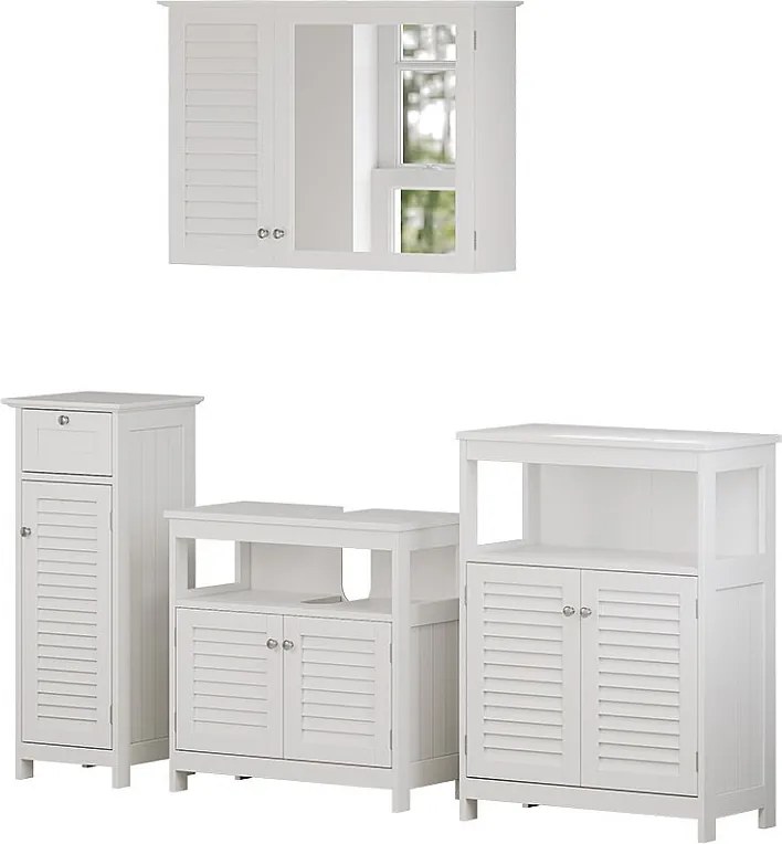 Zestaw mebli łazienkowych biały 60x30x60 riad