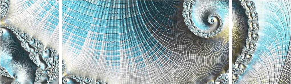 Obraz teksturowanej spirali (170x50 cm)