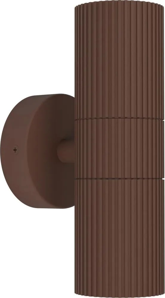 Eglo 902041 - Kinkiet zewnętrzny TOMELLOSO 2xGU10/28W/230V IP44 brązowy