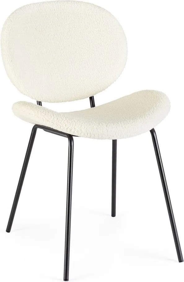 Białe tapicerowane krzesło Maddie – Yes Everyday