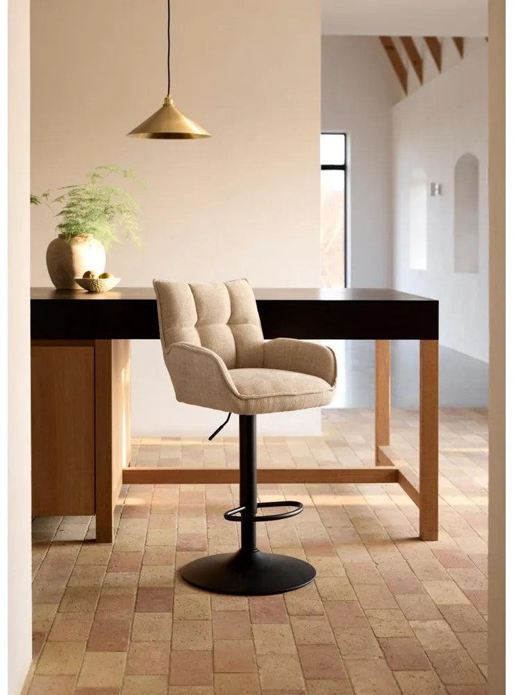 Kremowe hokery z regulowaną wysokością zestaw 2 szt. Marilla – Unique Furniture