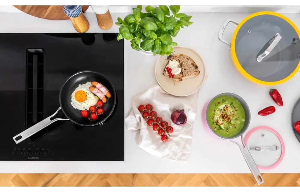 Garnek z pokrywką/z powłoką ceramiczną odpowiedni na indukcję 5,5 l Meda 3.0 – FABINI