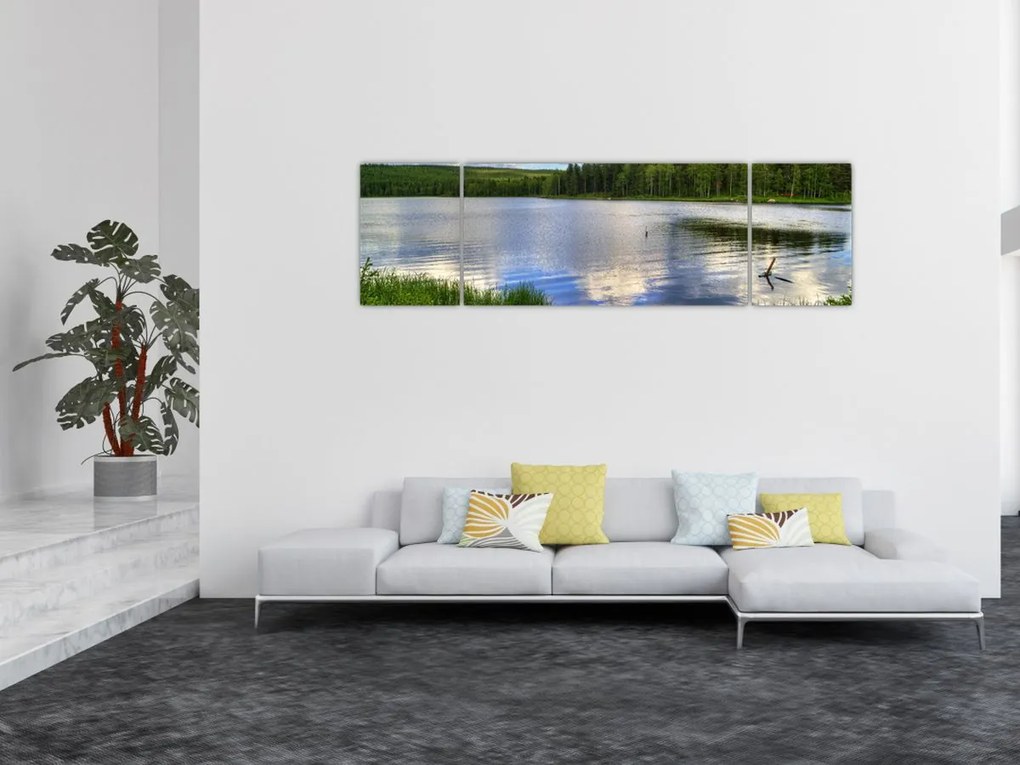 Obraz - Malownicza wioska (170x50 cm)