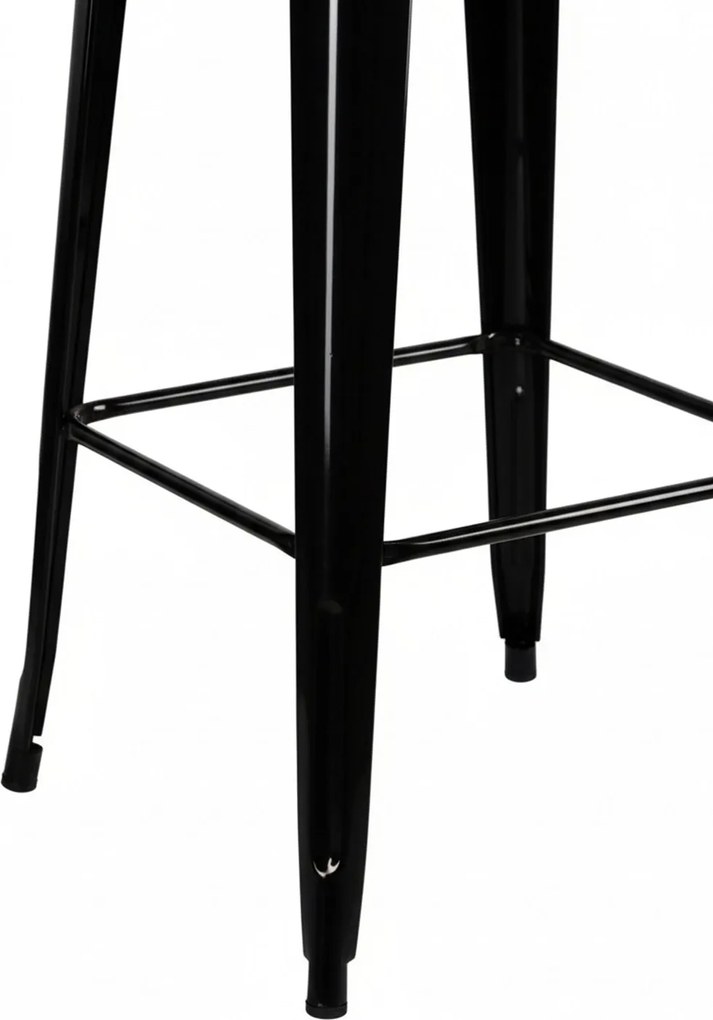 Wysoki stó z naturalnego drewna Torix 60 cm