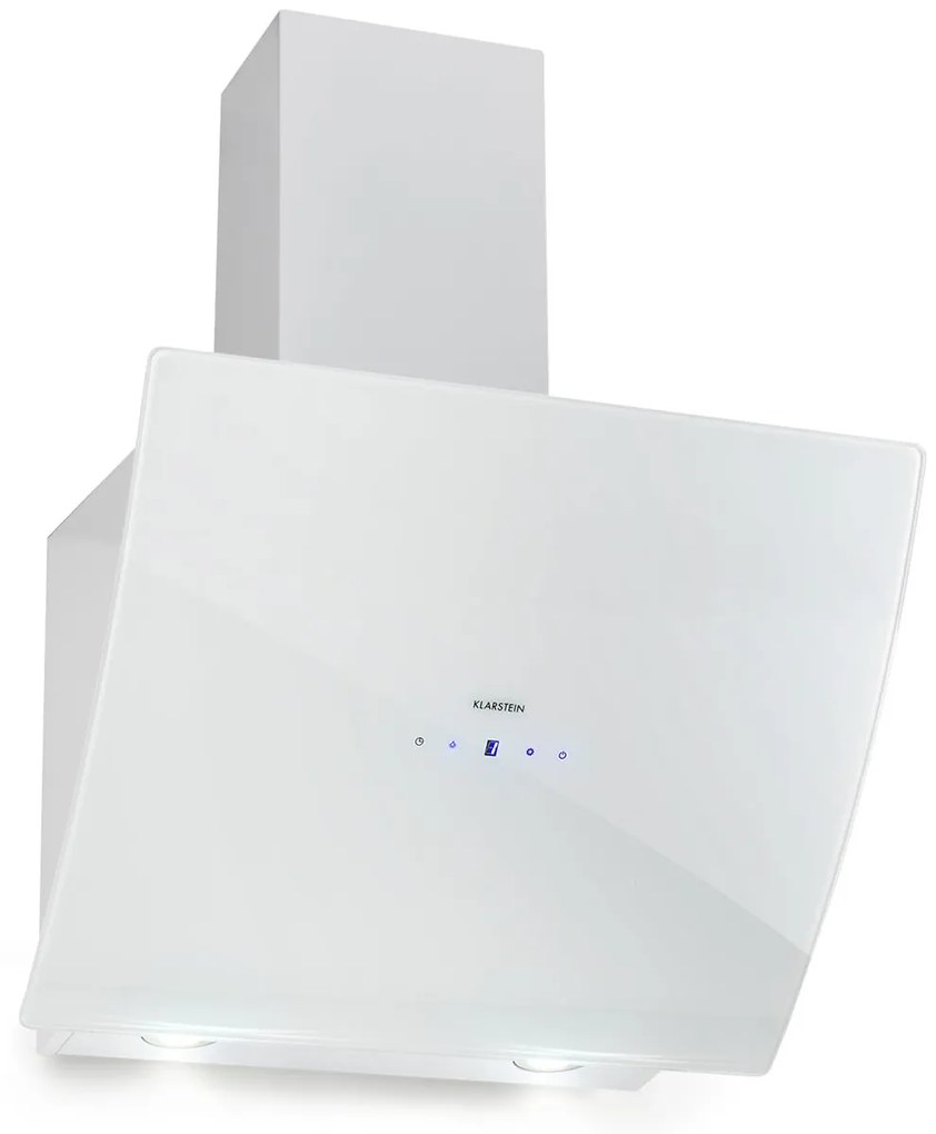 Klarstein Annabelle 60cm 642m³/h Okap Przyścienny Skośny Biały