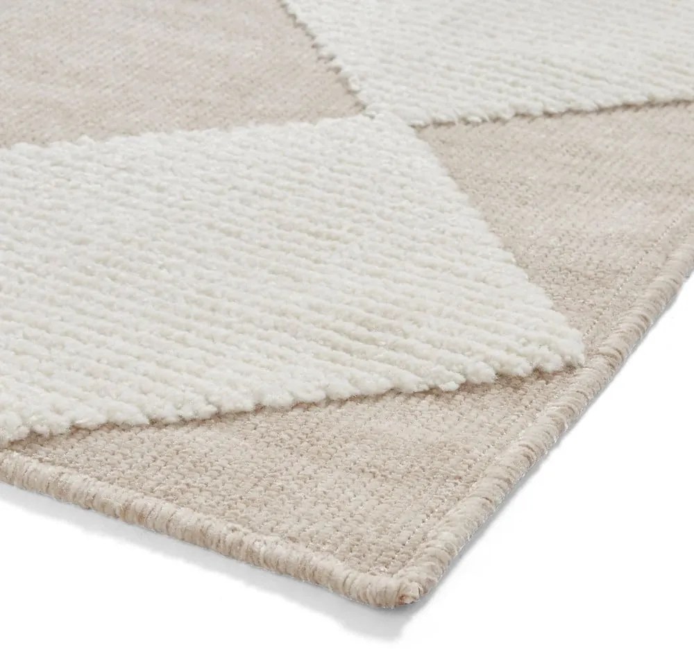 Biało-beżowy dywan odpowiedni do prania 200x290 cm Lyna Beige&amp;White – Think Rugs
